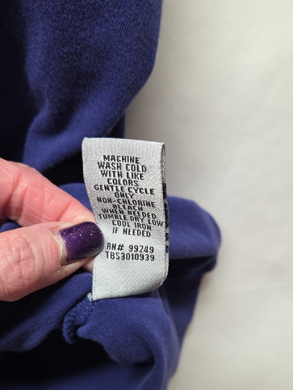 Catherine's Suprema Collection Plus Size 3x Indigo Blue/purple Top Stretchy - Picture 4 of 7